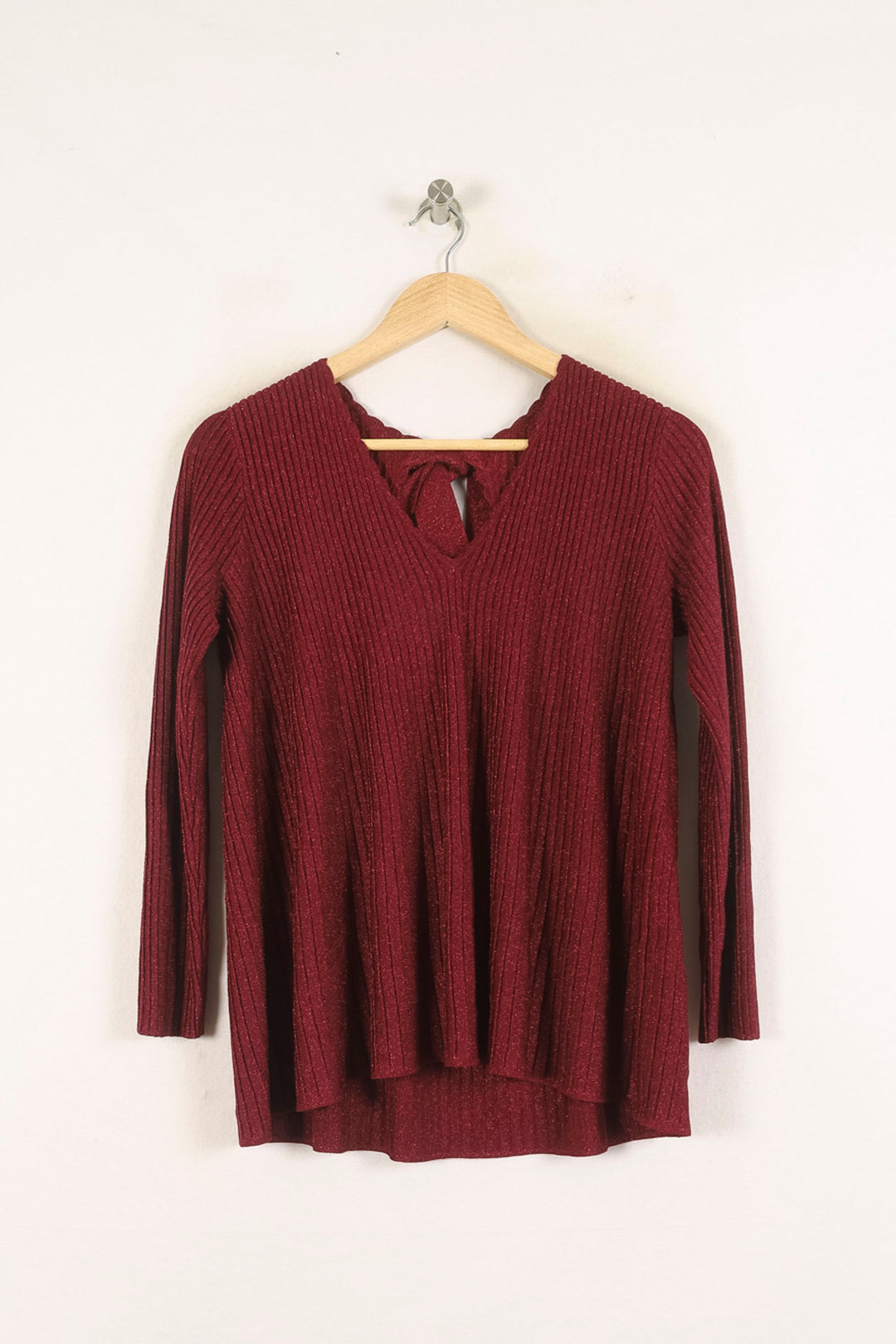Pull Bordeaux - Taille S/36 de la marque Sézane | PARAD73516 - Vendu par Paradigme - Image 2