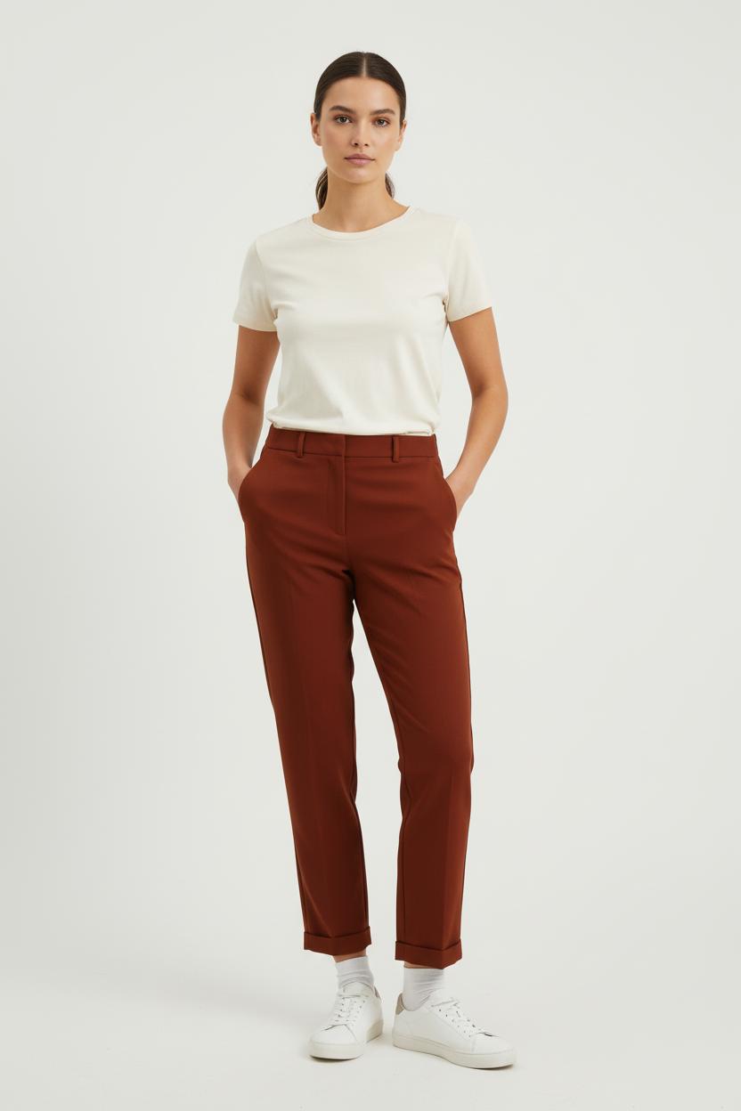 Pantalon Bordeaux - Taille S/36 de la marque Essentiel Antwerp | PARAD73521 - Vendu par Paradigme - Image 1
