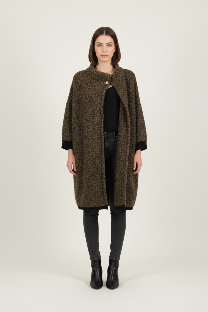 Veste en maille verte et noire - Taille L/40 de la marque Liu Jo | PARAD73522 - Vendu par Paradigme - Image 1