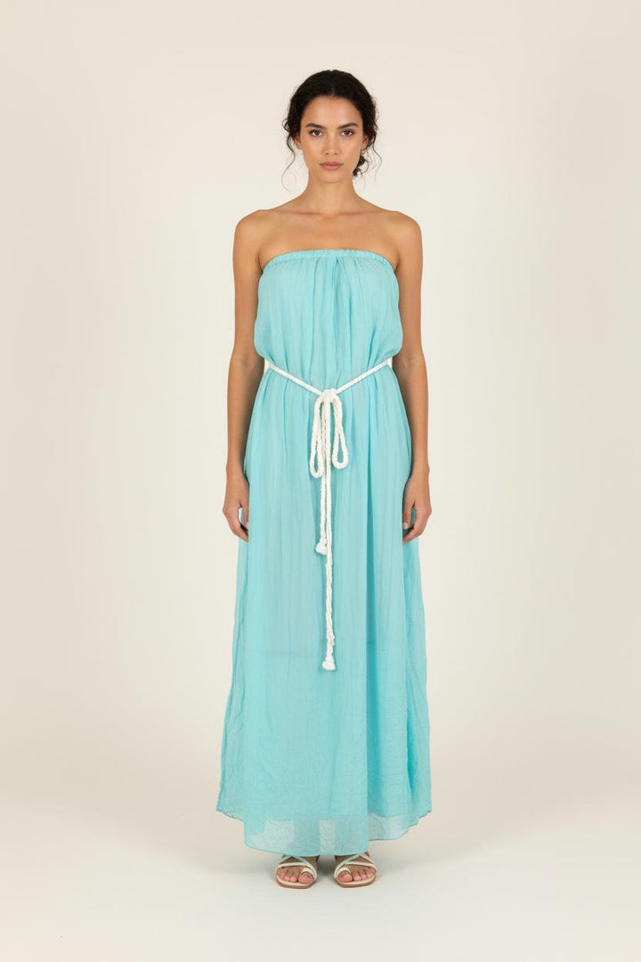 Robe Longue Bleue - Taille S/36 de la marque La Fée Maraboutée | PARAD73525 - Vendu par Paradigme - Image 1