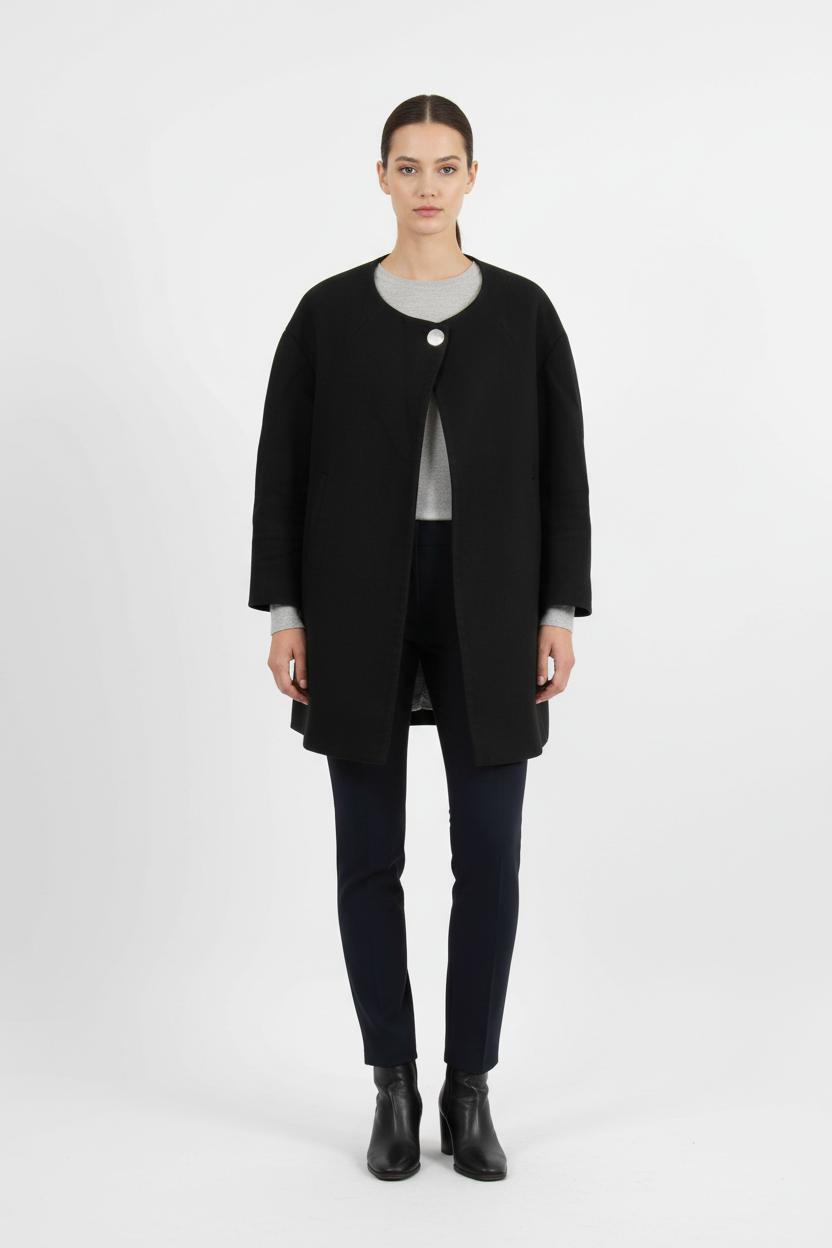 Manteau Noir - Taille S/36 de la marque Caroll | PARAD73529 - Vendu par Paradigme - Image 1
