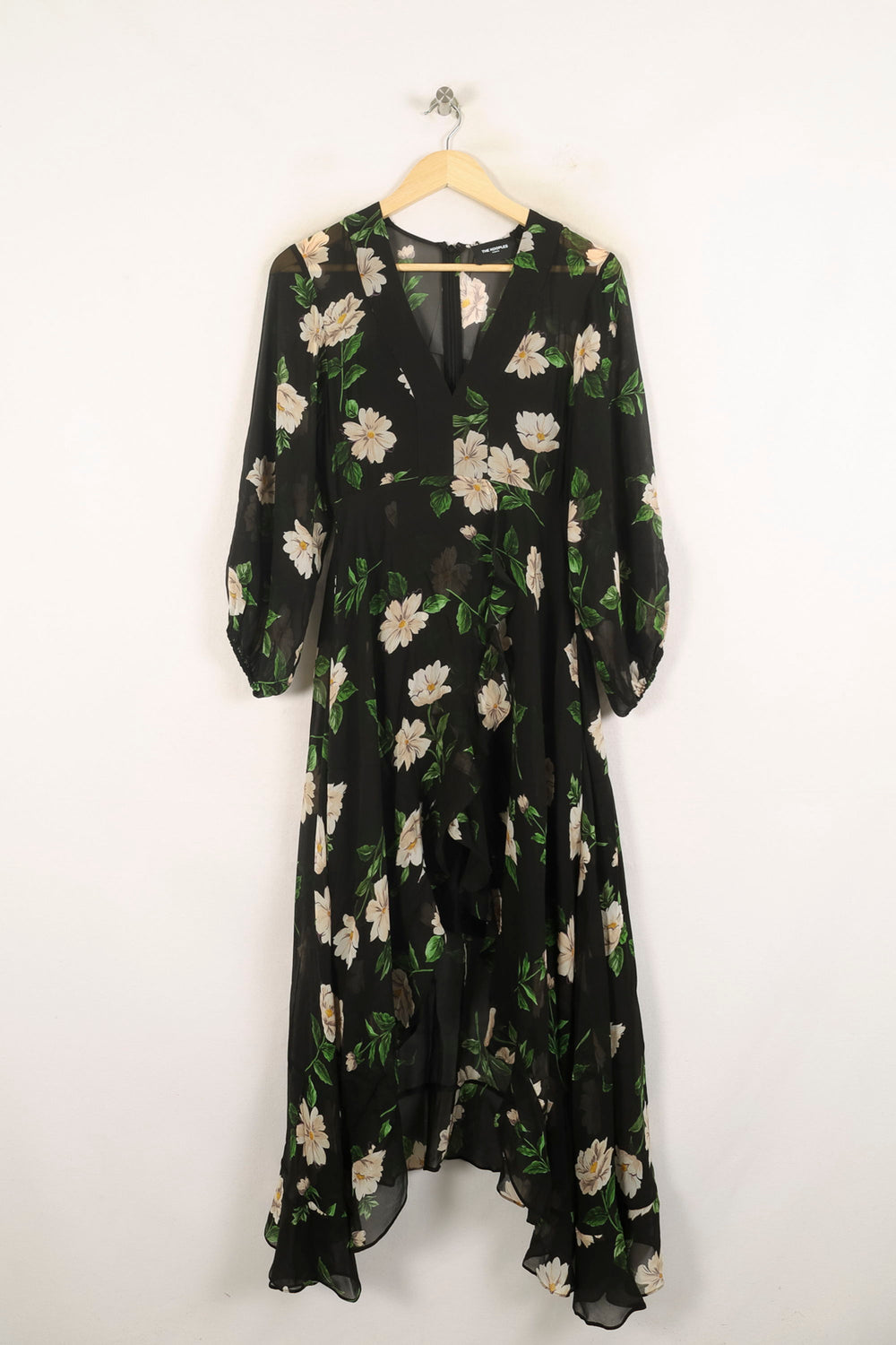 Robe Longue Noire et Blanche - Taille S/36 de la marque The Kooples | PARAD73531 - Vendu par Paradigme - Image 2