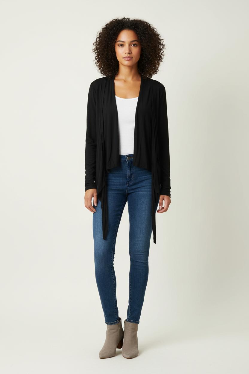 Cardigan Noir - Taille M/38 de la marque IKKS | PARAD73538 - Vendu par Paradigme - Image 1