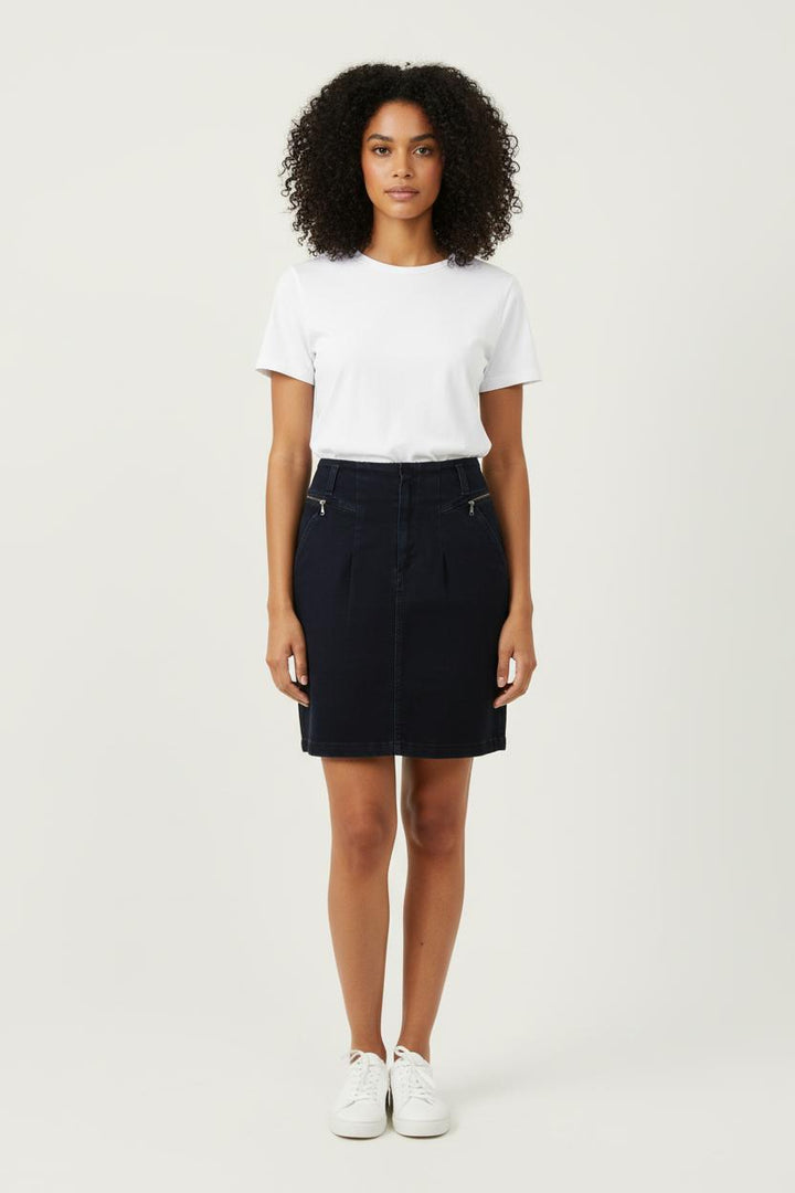 Jupe Droite Bleue - Taille S/36 de la marque One Step | PARAD73545 - Vendu par Paradigme - Image 1