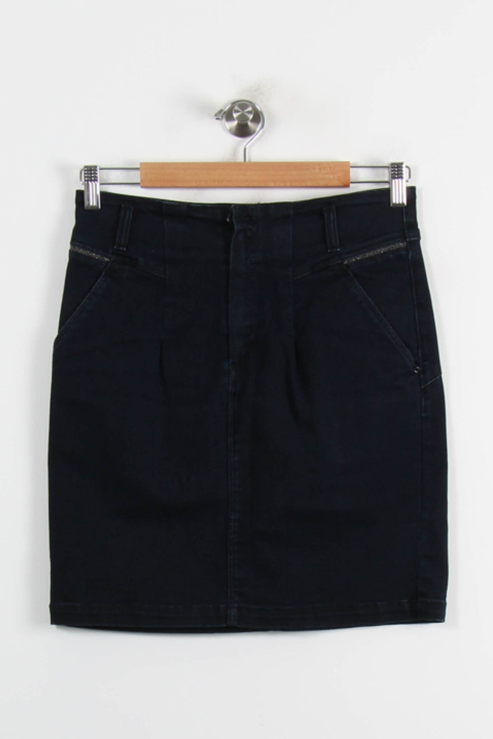 Jupe Droite Bleue - Taille S/36 de la marque One Step | PARAD73545 - Vendu par Paradigme - Image 2