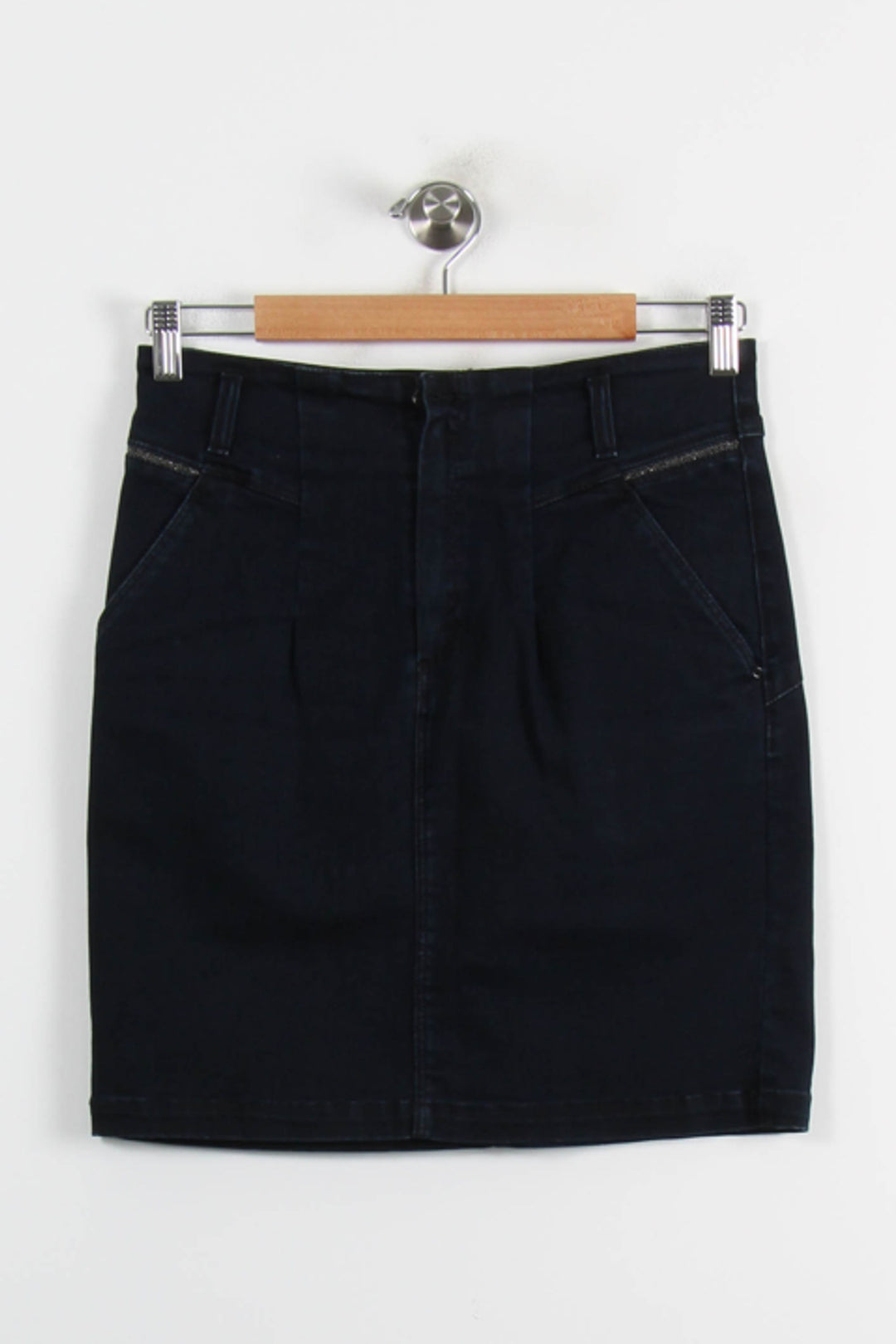 Jupe Droite Bleue - Taille S/36 de la marque One Step | PARAD73545 - Vendu par Paradigme - Image 2