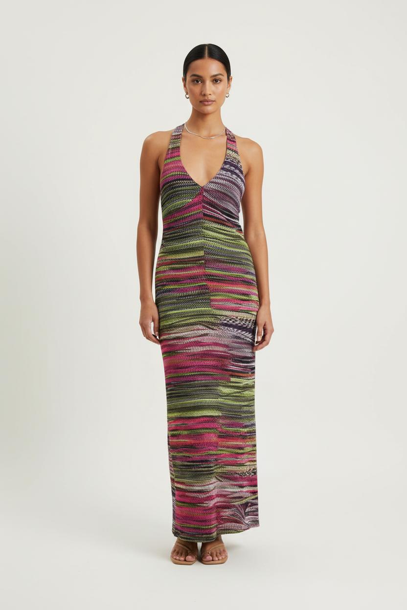 Robe Longue Multicolore - Taille S/36 de la marque IKKS | PARAD73548 - Vendu par Paradigme - Image 1