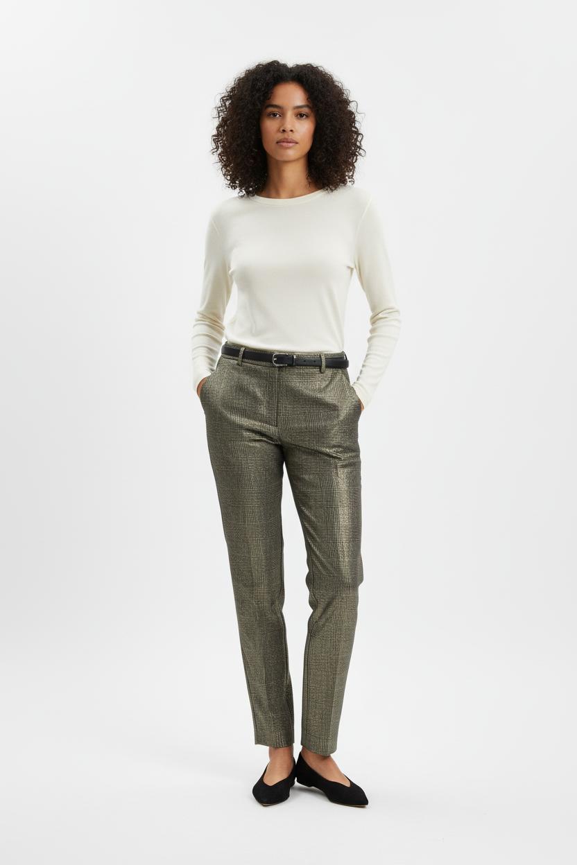 Pantalon Doré - Taille S/36 de la marque IKKS | PARAD73553 - Vendu par Paradigme - Image 1