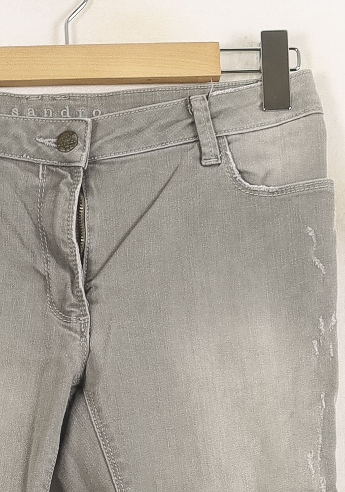 Jean Gris - Taille M/38 de la marque Sandro | PARAD73557 - Vendu par Paradigme - Image 3