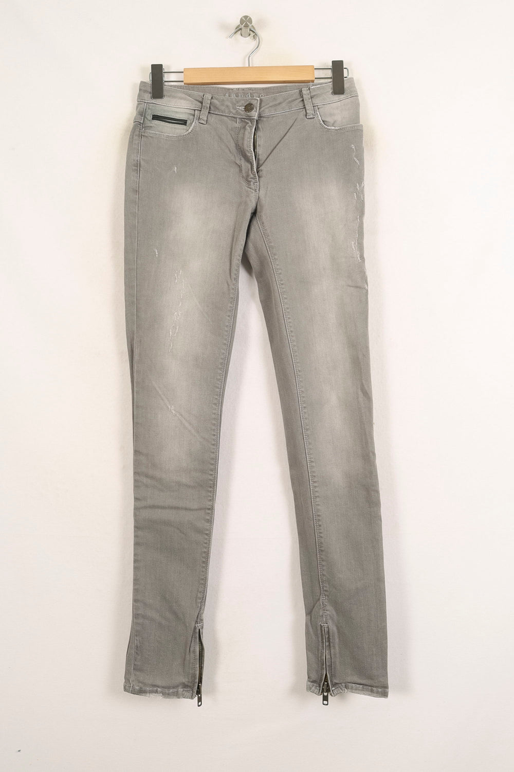 Jean Gris - Taille M/38 de la marque Sandro | PARAD73557 - Vendu par Paradigme - Image 2