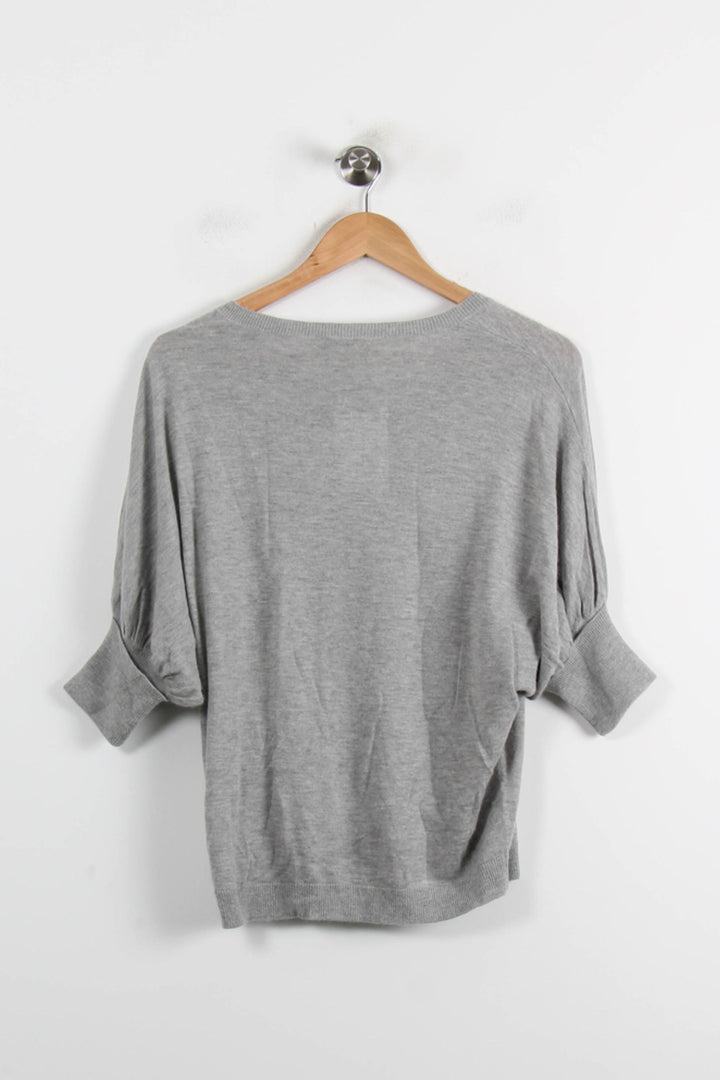 Pull Gris - Taille S/36 de la marque Sandro | PARAD73566 - Vendu par Paradigme - Image 4