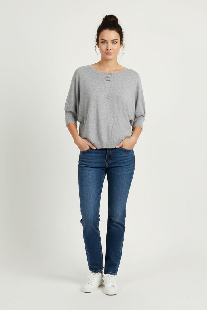 Pull Gris - Taille S/36 de la marque Sandro | PARAD73566 - Vendu par Paradigme - Image 1