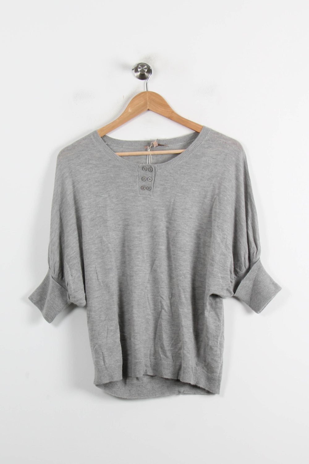 Pull Gris - Taille S/36 de la marque Sandro | PARAD73566 - Vendu par Paradigme - Image 2