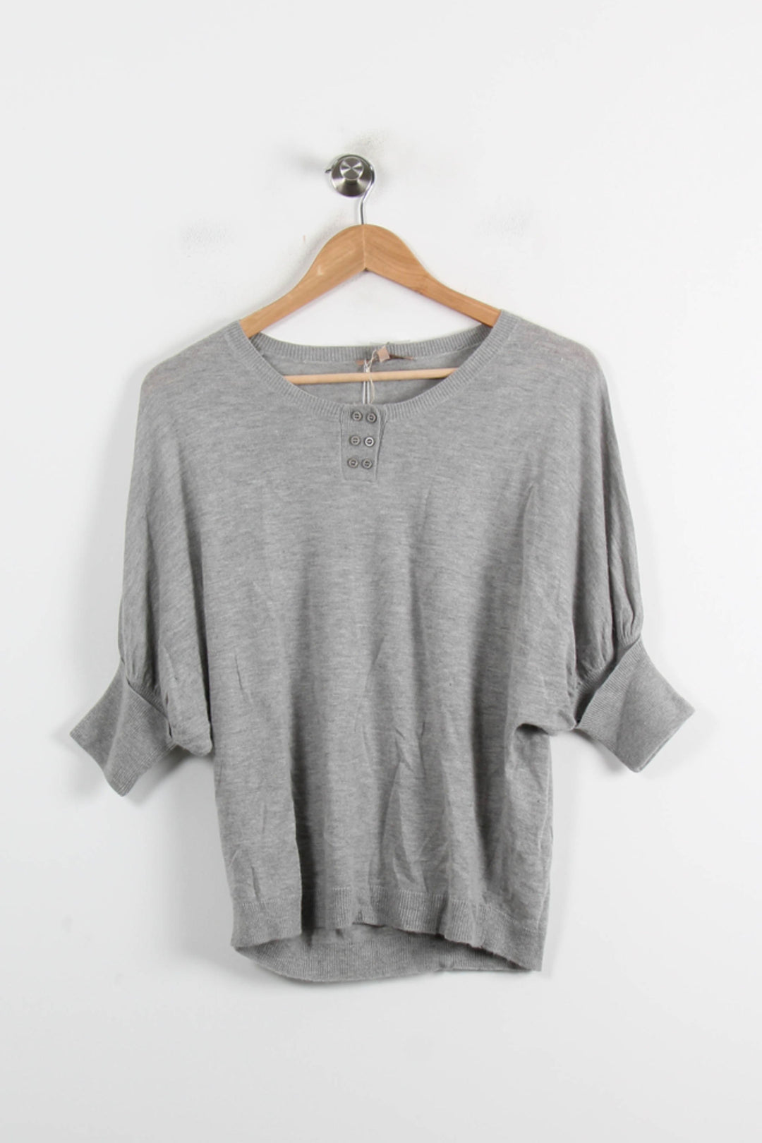 Pull Gris - Taille S/36 de la marque Sandro | PARAD73566 - Vendu par Paradigme - Image 2
