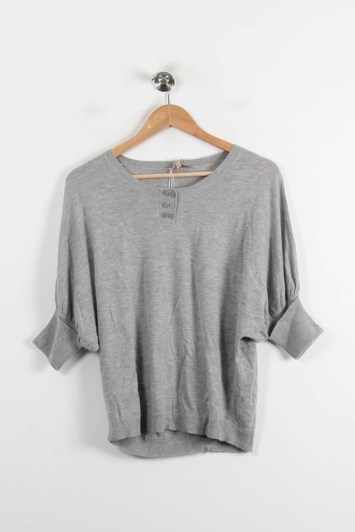 Pull Gris - Taille S/36 de la marque Sandro | PARAD73566 - Vendu par Paradigme - Image 2