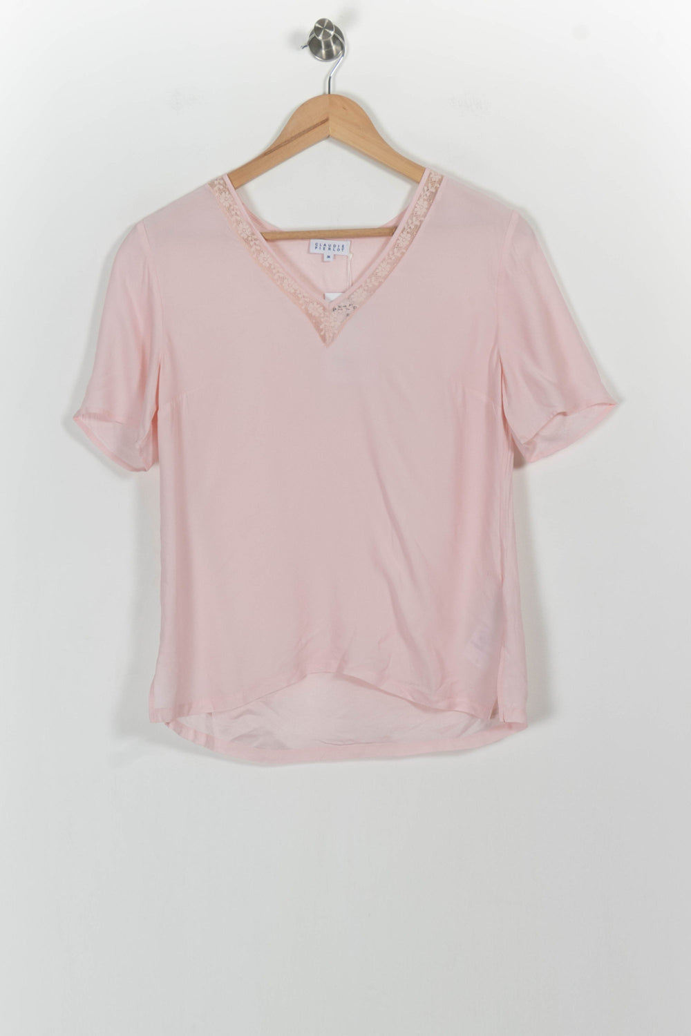 Tee-shirt Rose - Taille S/36 de la marque Claudie Pierlot | PARAD73569 - Vendu par Paradigme - Image 2