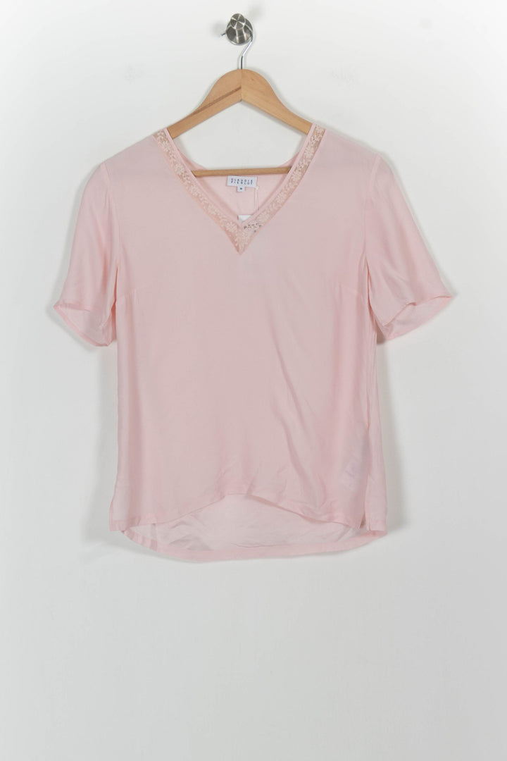 Tee-shirt Rose - Taille S/36 de la marque Claudie Pierlot | PARAD73569 - Vendu par Paradigme - Image 2