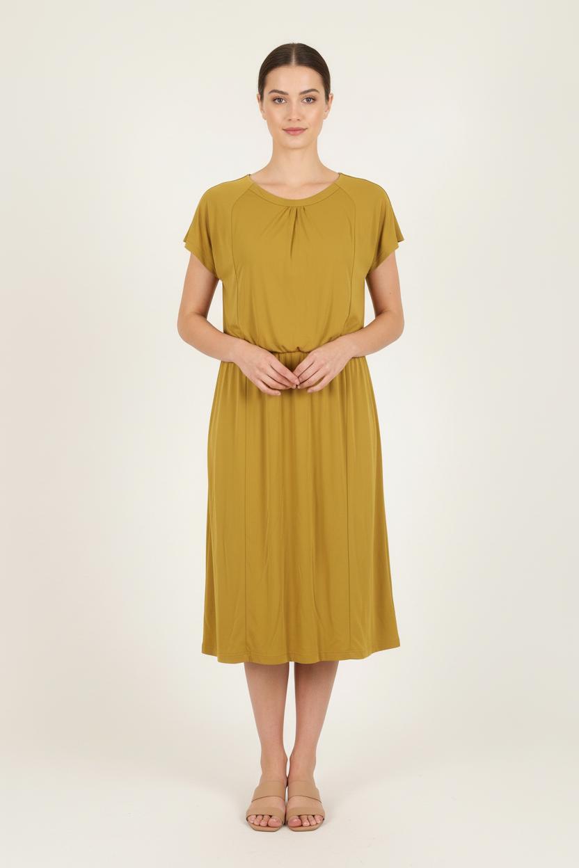 Robe Longue Jaune - Taille M/38 de la marque Marina Rinaldi | PARAD73581 - Vendu par Paradigme - Image 1