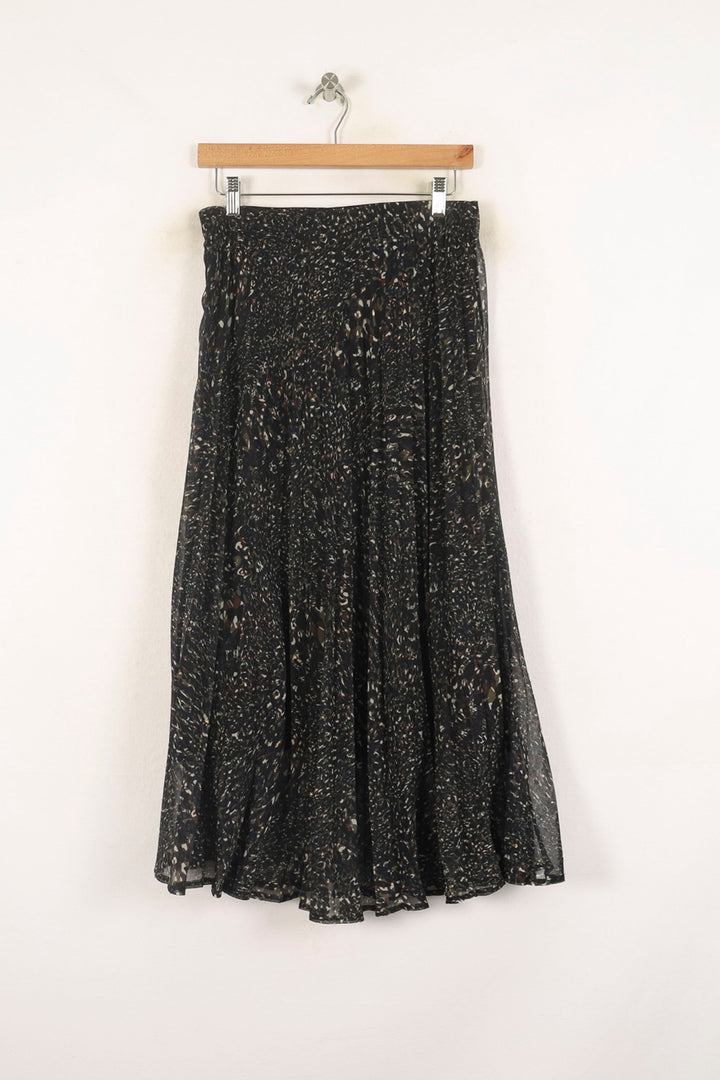 Jupe Plissée Noire - Taille M/38 de la marque La Fée Maraboutée | PARAD73585 - Vendu par Paradigme - Image 2