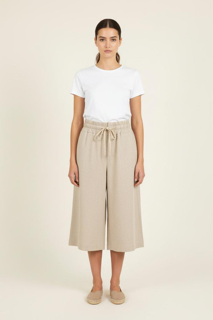Jupe Culotte Beige - Taille M/38 de la marque La Fée Maraboutée | PARAD73588 - Vendu par Paradigme - Image 1