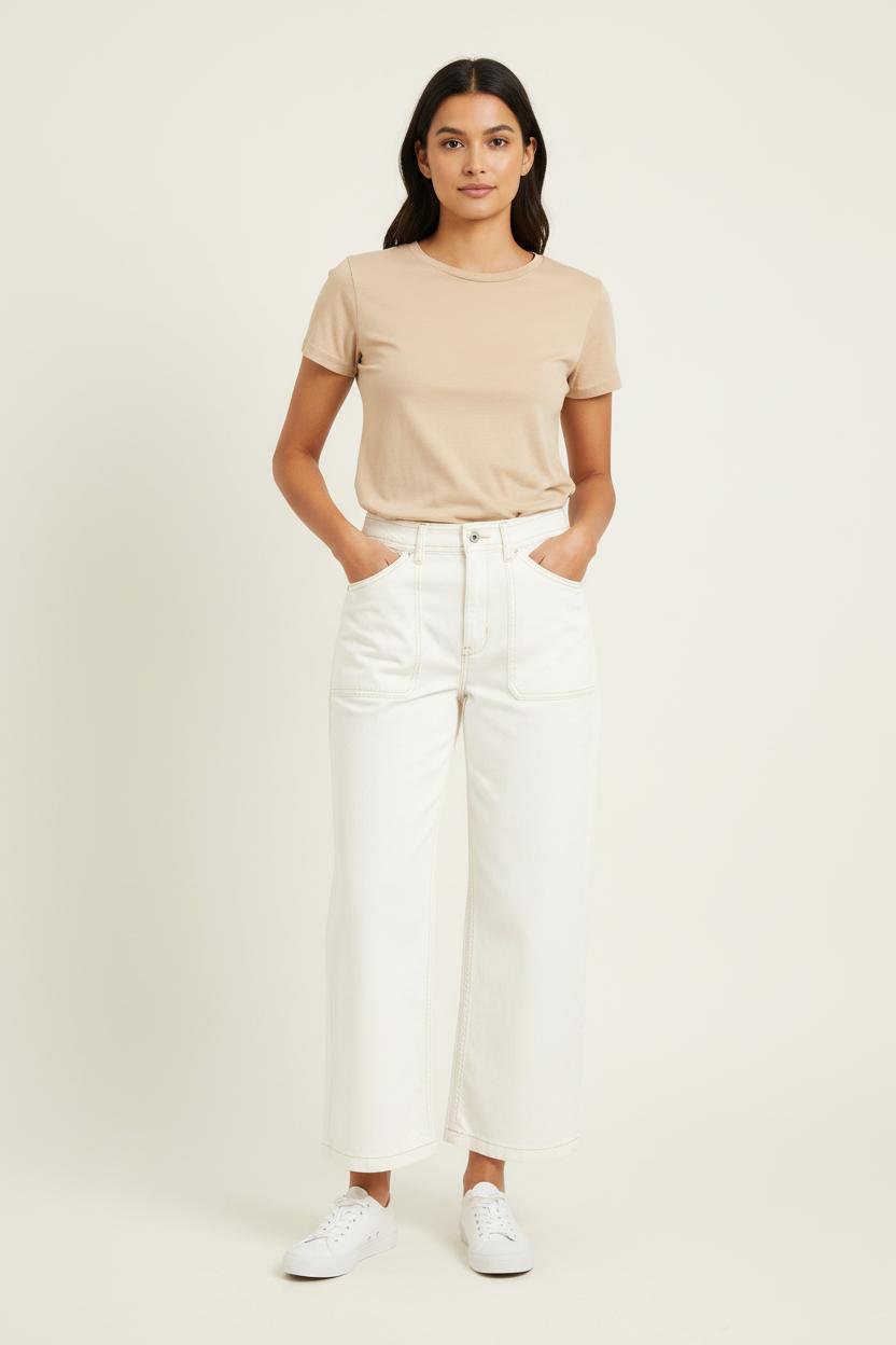 Jean Blanc - Taille S/36 de la marque La Fée Maraboutée | PARAD73594 - Vendu par Paradigme - Image 1