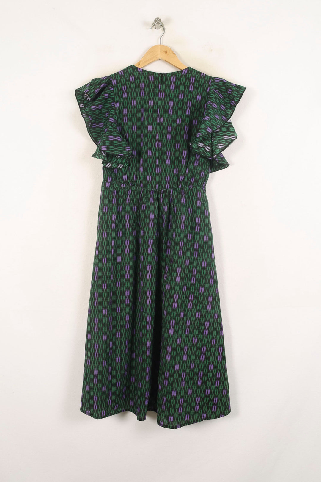 Robe Verte et Violette - Taille S/36 de la marque La Fée Maraboutée | PARAD73596 - Vendu par Paradigme - Image 4