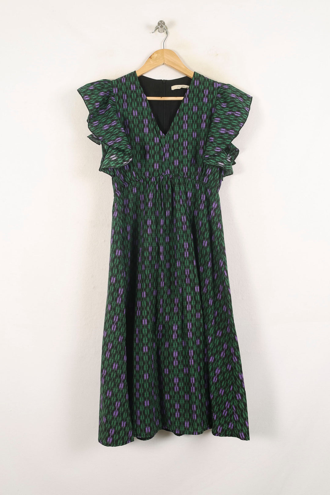 Robe Verte et Violette - Taille S/36 de la marque La Fée Maraboutée | PARAD73596 - Vendu par Paradigme - Image 2