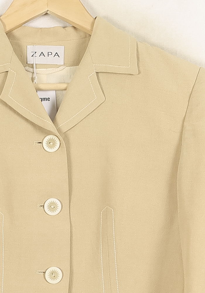 Veste Beige - Taille M/38 de la marque ZAPA | PARAD73600 - Vendu par Paradigme - Image 3