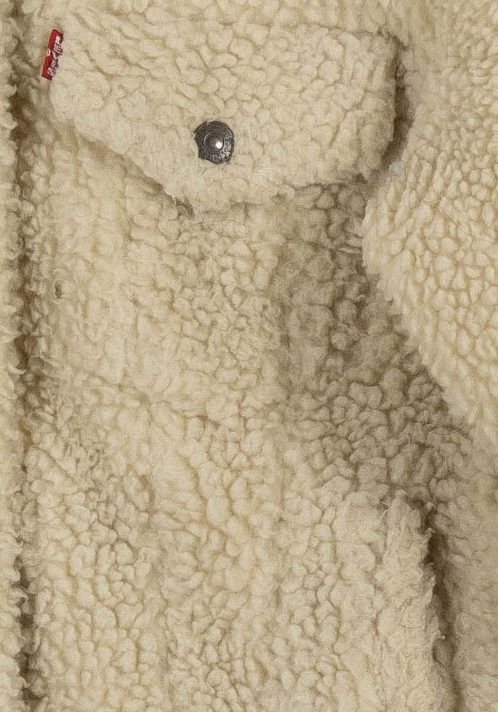 Veste Sherpa Beige - Taille M/38 de la marque Levi's | PARAD73604 - Vendu par Paradigme - Image 3
