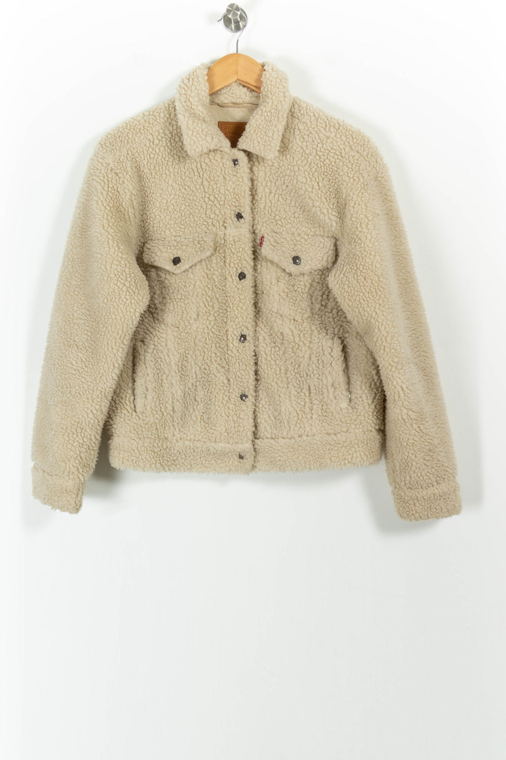 Veste Sherpa Beige - Taille M/38 de la marque Levi's | PARAD73604 - Vendu par Paradigme - Image 2