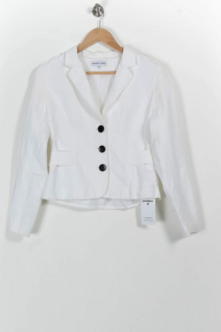 Blazer Blanc - Taille M/38 de la marque Gerard Darel | PARAD73606 - Vendu par Paradigme - Image 2