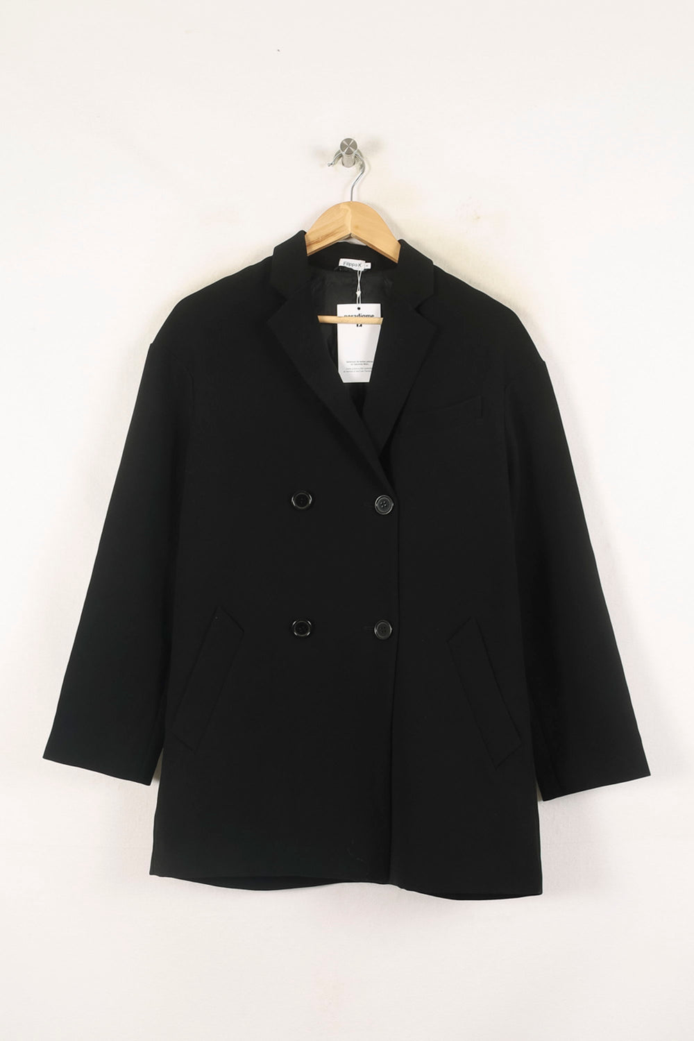 Blazer Noir - Taille XS/34 de la marque Filippa K | PARAD73607 - Vendu par Paradigme - Image 2