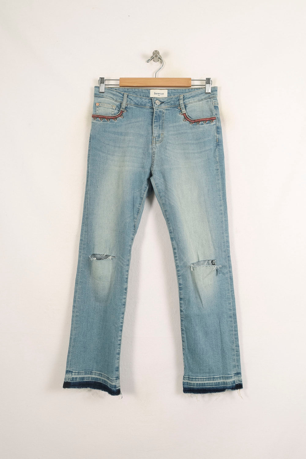 Jean Délavé Bleu - Taille L/40 de la marque Bérénice | PARAD73613 - Vendu par Paradigme - Image 2