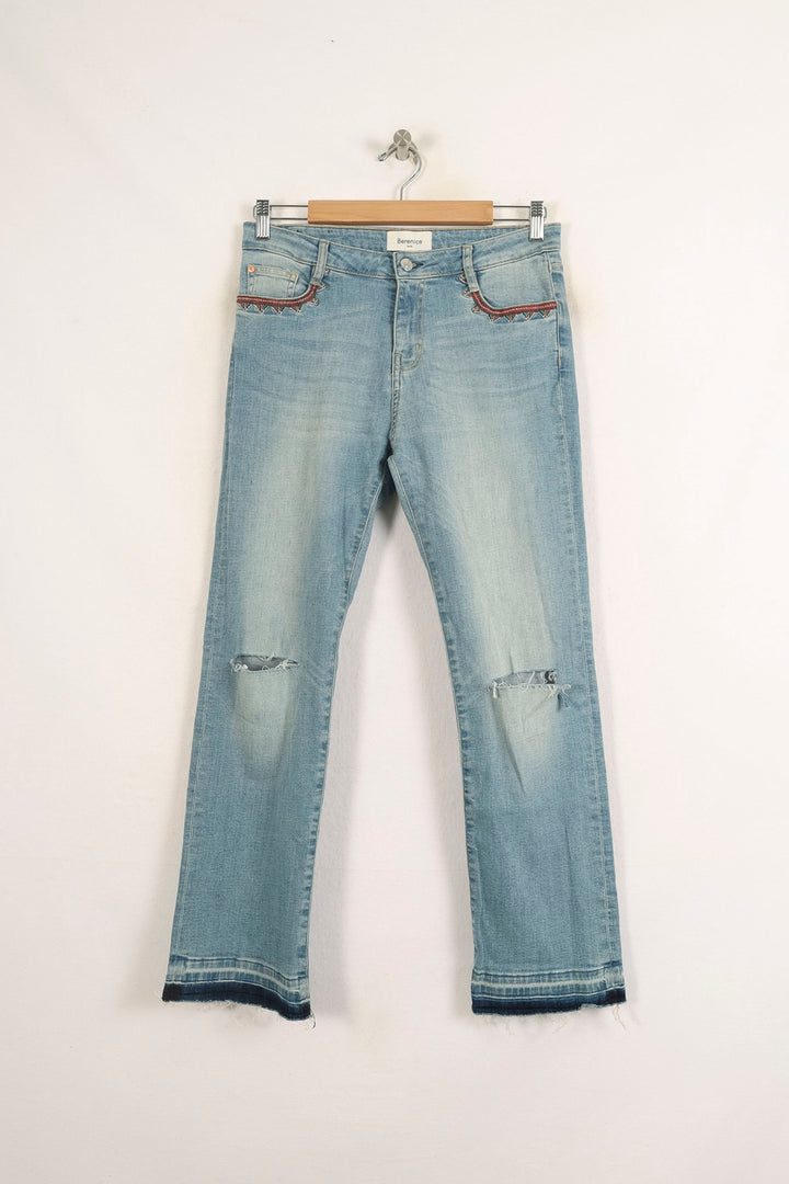 Jean Délavé Bleu - Taille L/40 de la marque Bérénice | PARAD73613 - Vendu par Paradigme - Image 2