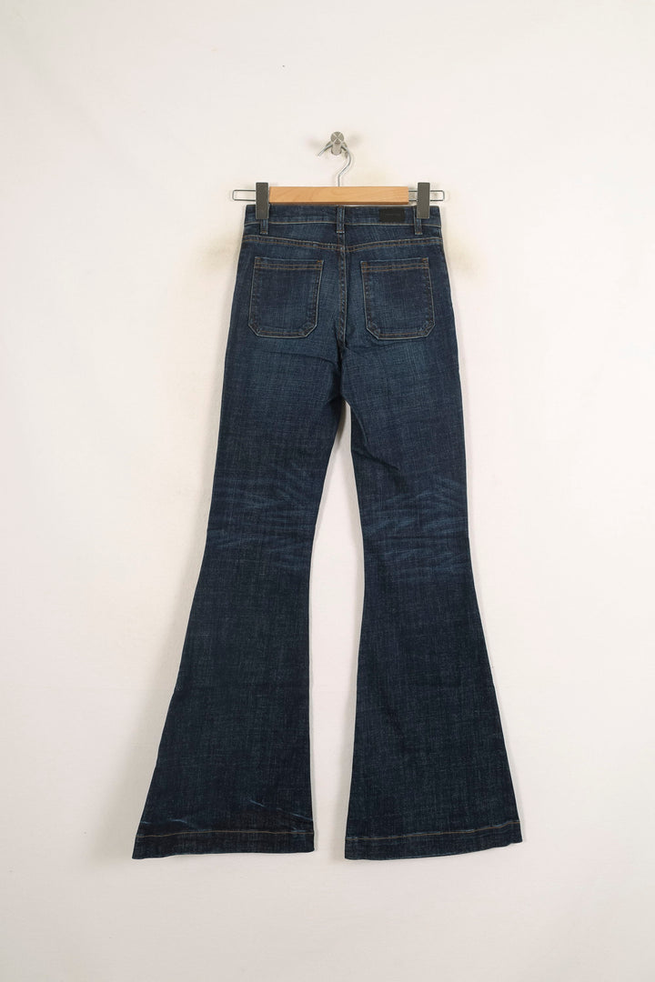 Jean Évasé Bleu - Taille S/36 de la marque Bérénice | PARAD73623 - Vendu par Paradigme - Image 4