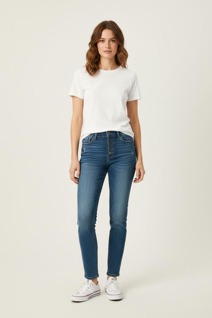 Jean Slim Bleu - Taille S/36 de la marque Bérénice | PARAD73629 - Vendu par Paradigme - Image 1