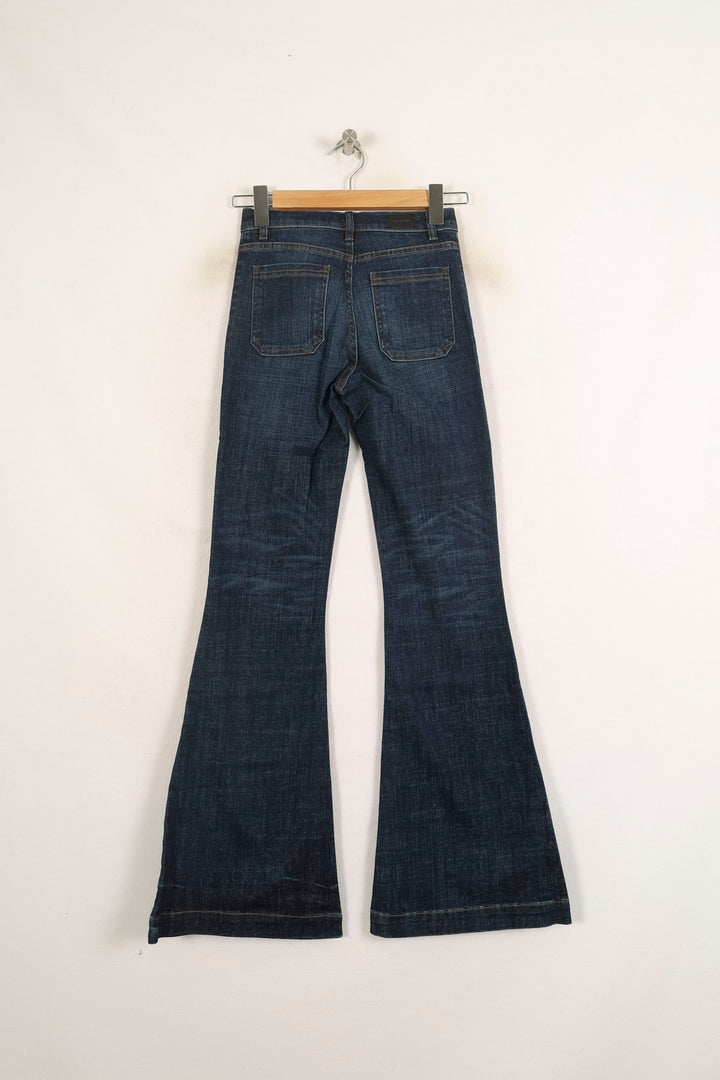 Jean Évasé Bleu - Taille S/36 de la marque Bérénice | PARAD73631 - Vendu par Paradigme - Image 4