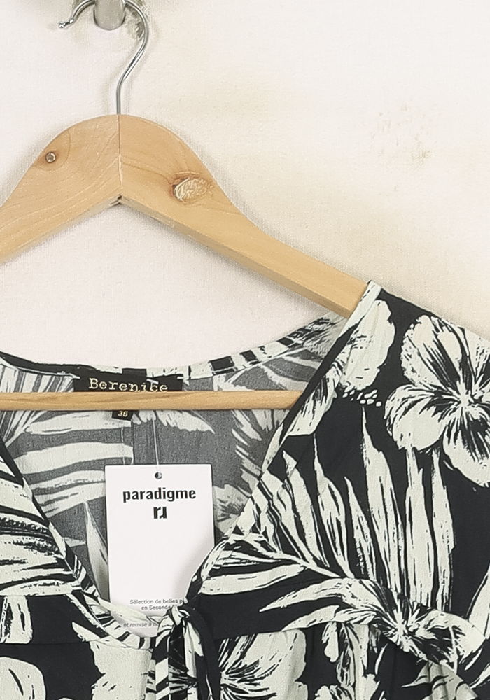 Blouse Noire et Blanche - Taille S/36 de la marque Bérénice | PARAD73639 - Vendu par Paradigme - Image 3