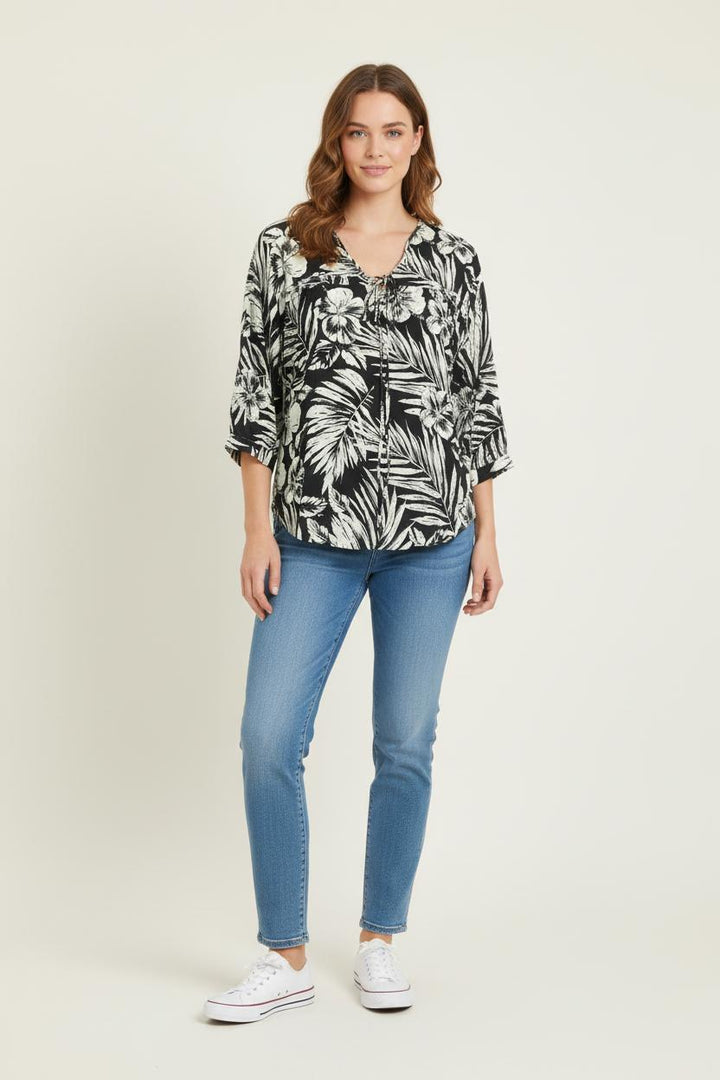 Blouse Noire et Blanche - Taille S/36 de la marque Bérénice | PARAD73639 - Vendu par Paradigme - Image 1
