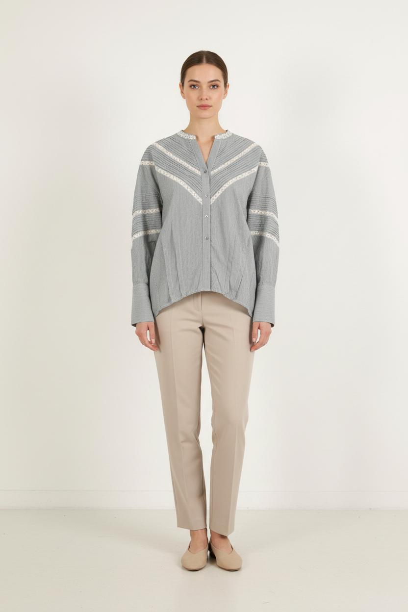 Blouse Bleue et Blanche - Taille S/36 de la marque Bérénice | PARAD73650 - Vendu par Paradigme - Image 1