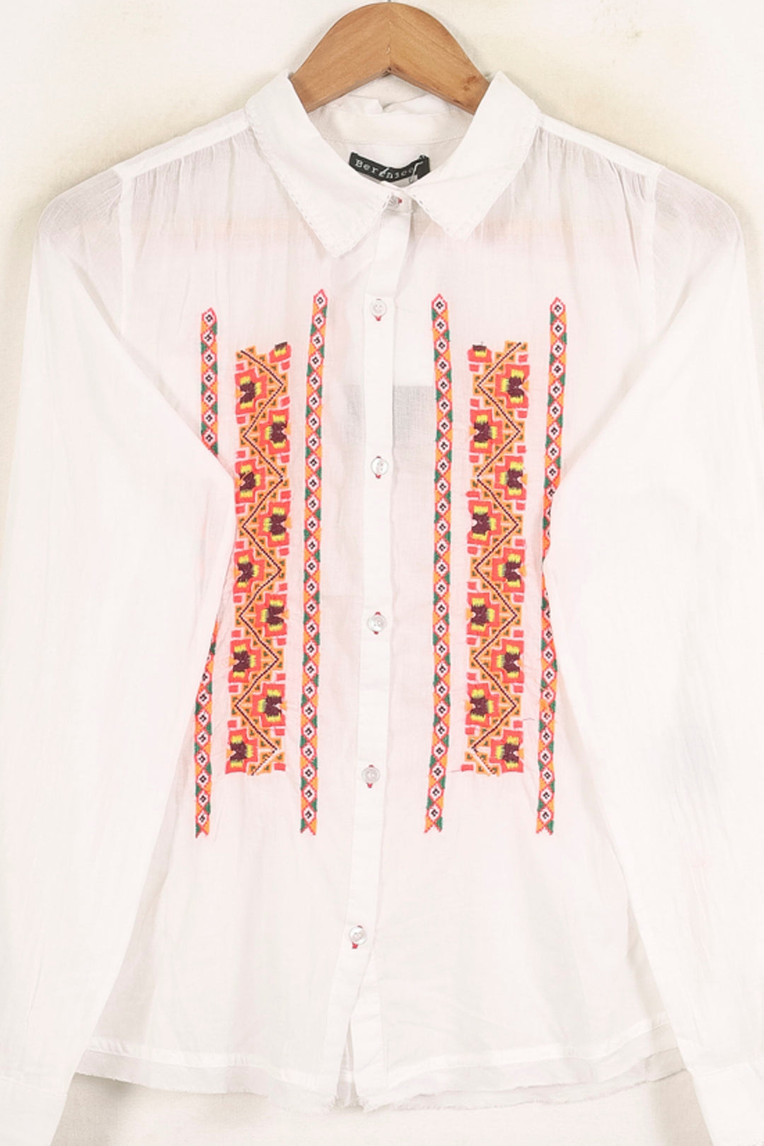 Chemise Brodée Blanche - Taille XXS/32 de la marque Bérénice | PARAD73652 - Vendu par Paradigme - Image 2