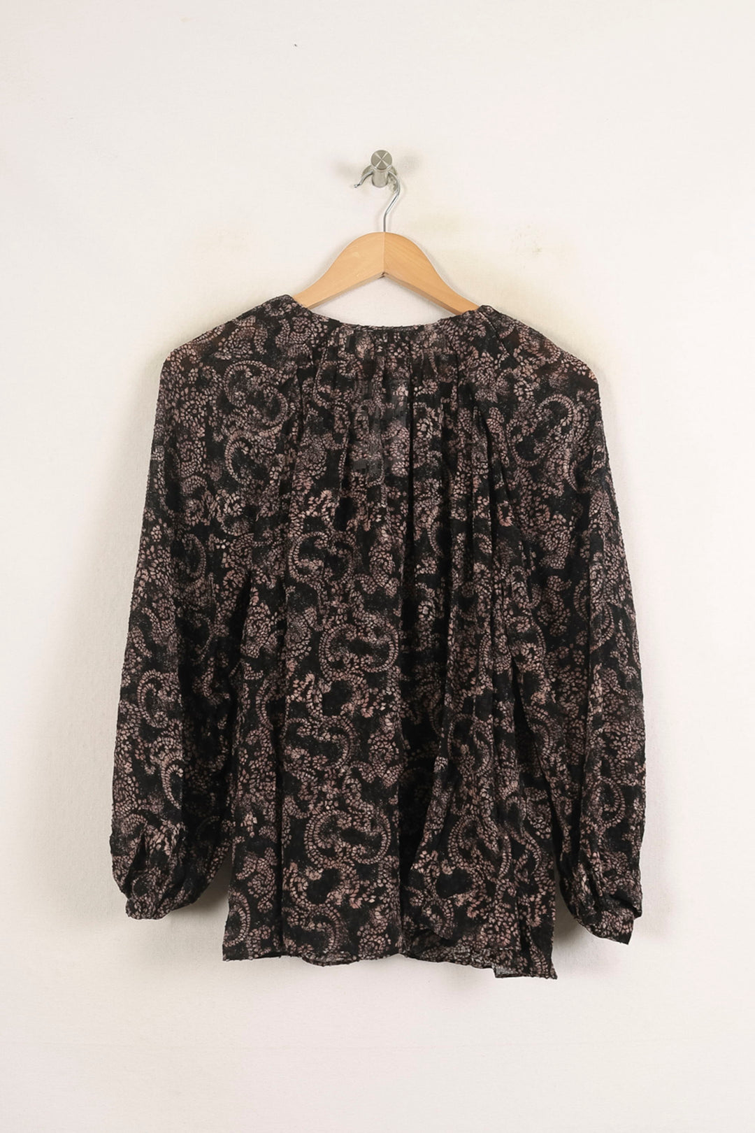 Blouse Noire et Beige - Taille S/36 de la marque Bérénice | PARAD73654 - Vendu par Paradigme - Image 4