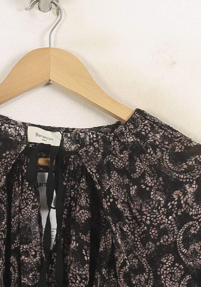 Blouse Noire et Beige - Taille S/36 de la marque Bérénice | PARAD73654 - Vendu par Paradigme - Image 3