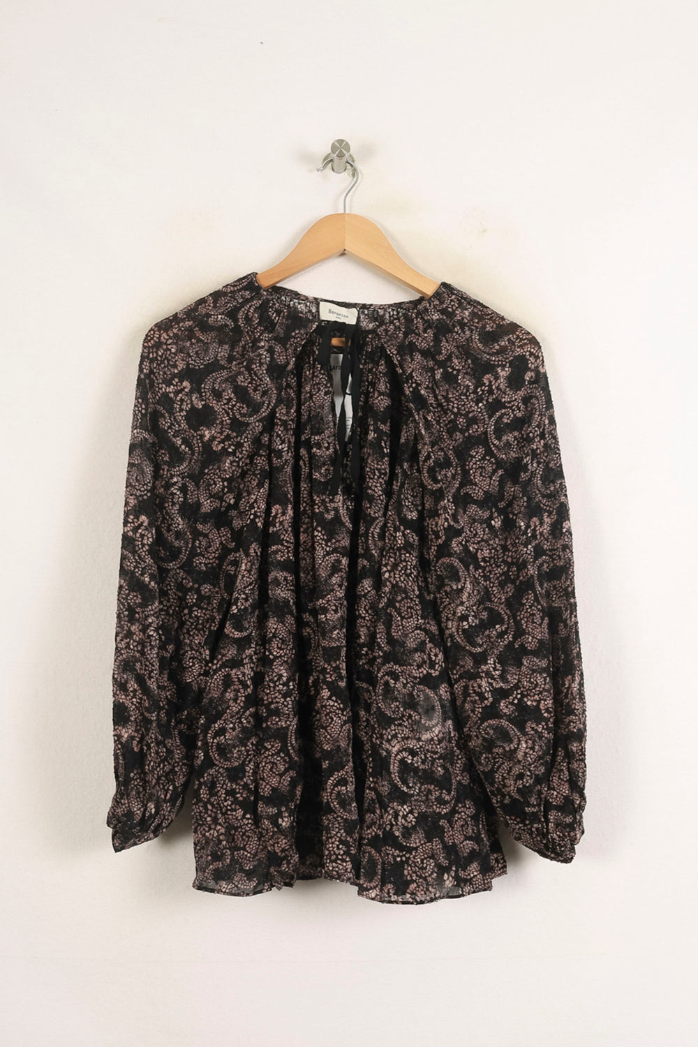 Blouse Noire et Beige - Taille S/36 de la marque Bérénice | PARAD73654 - Vendu par Paradigme - Image 2