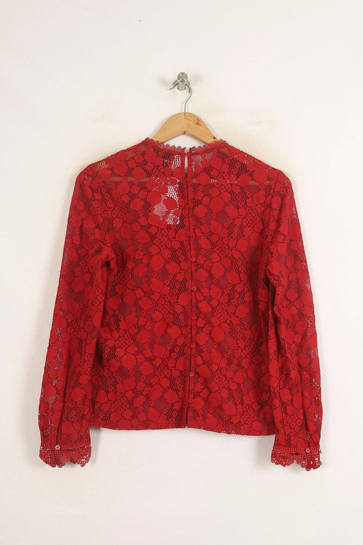Blouse Rouge - Taille S/36 de la marque Bérénice | PARAD73655 - Vendu par Paradigme - Image 4