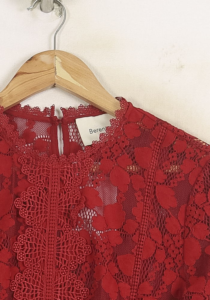 Blouse Rouge - Taille S/36 de la marque Bérénice | PARAD73655 - Vendu par Paradigme - Image 3