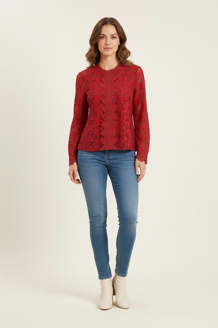 Blouse Rouge - Taille S/36 de la marque Bérénice | PARAD73655 - Vendu par Paradigme - Image 1