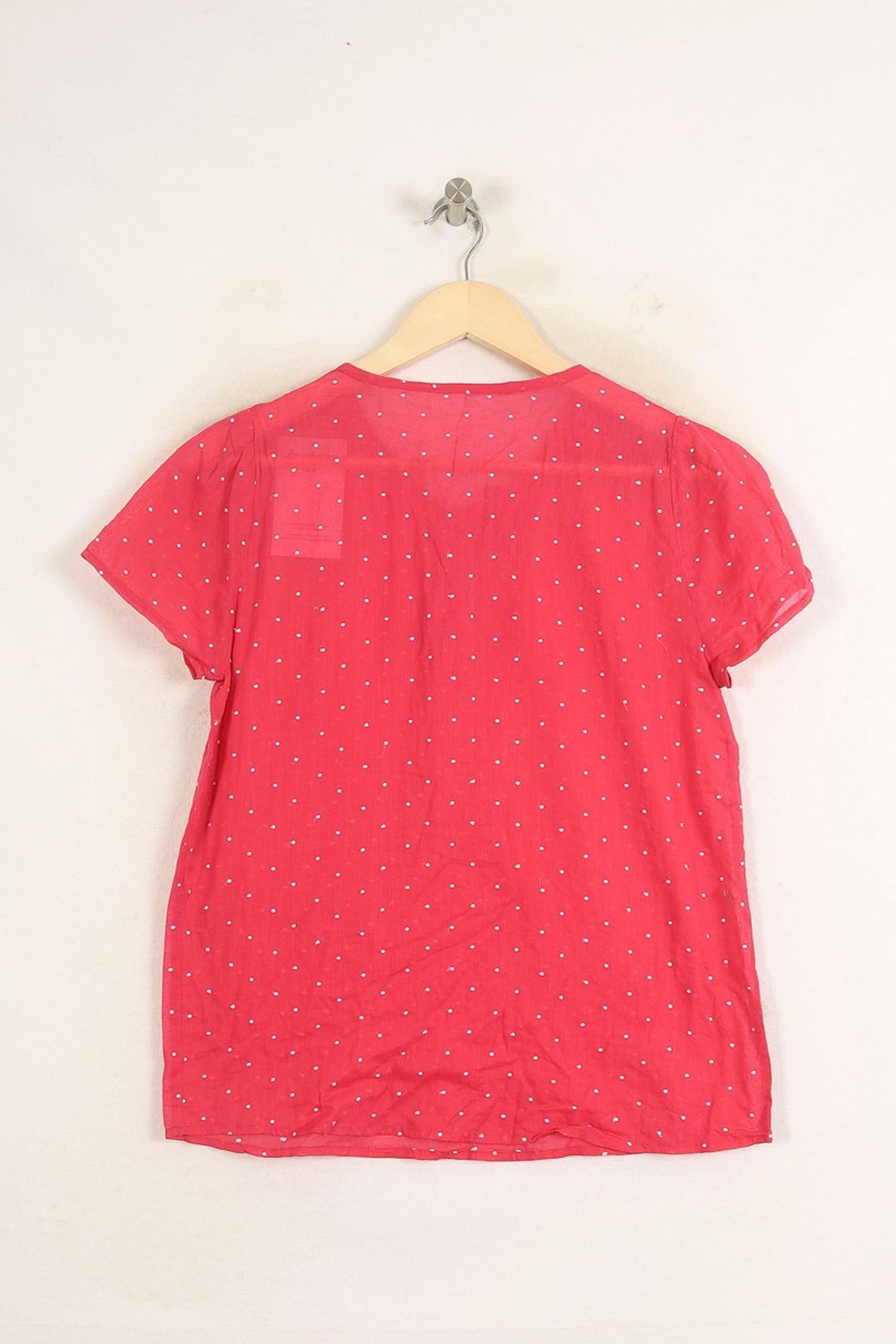 Blouse Rose à Pois Blancs - Taille S/36 de la marque Bérénice | PARAD73658 - Vendu par Paradigme - Image 4