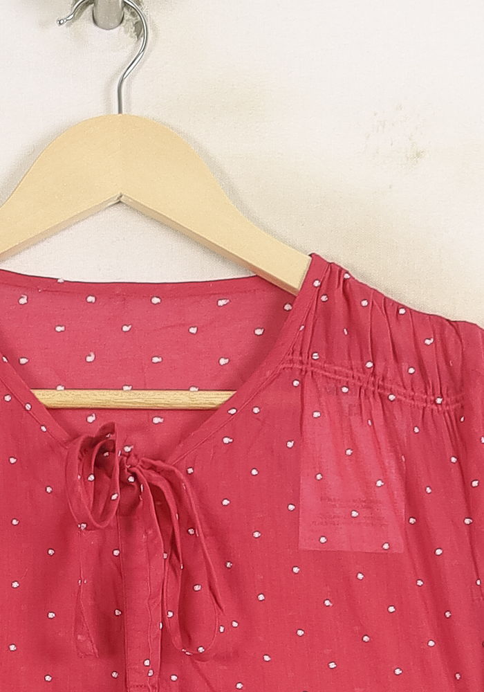 Blouse Rose à Pois Blancs - Taille S/36 de la marque Bérénice | PARAD73658 - Vendu par Paradigme - Image 3
