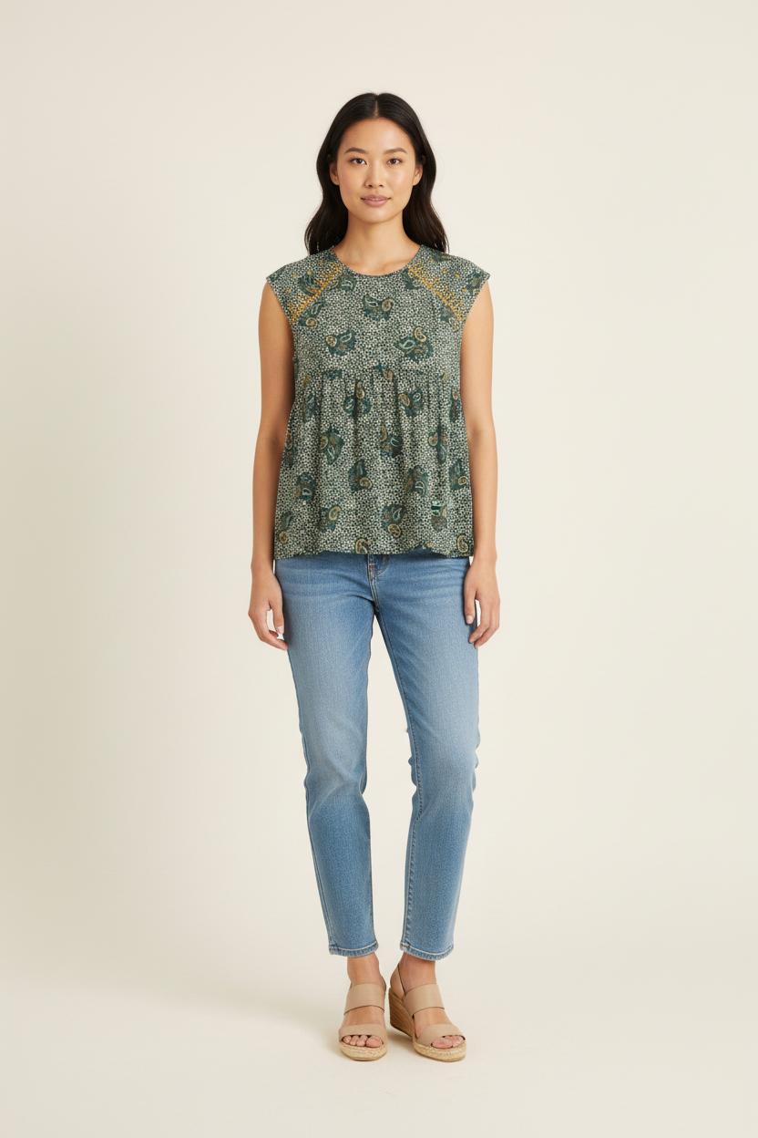 Blouse Verte - Taille S/36 de la marque Bérénice | PARAD73659 - Vendu par Paradigme - Image 1